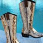 Donald Pliner Western Couture Metallic Leather Boot Shoe NIB GAIL 5 5.5 6 $1500