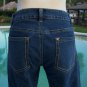 Cache Stretch Legging Denim Pant New M/L Jegging 8/10 Rhinestone Button $98 NWT