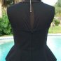 Cache Peplum Black Sheer Shoulders Event Dress LBD New 4/6/8 S Lined $168 NWT