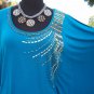 Cache M/L Lined Dolman Sleeve Top Embellished Stretch Body Con Design $108 NWT