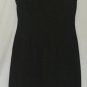 Cache Day Dress Lined Stretch Sz 12 Dark Gray pLeather Trim Jersey Knit EUC