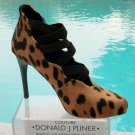 Donald Pliner Couture Exotic Hair Calf Leather Pump Shoe New Elastic $395 NIB