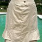 Cache Metallic Linen Blend Lined Skirt New 0/2/4/6/8/10/12 Tiered Layered $98
