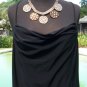 Cache Strap Chain Dress New Lined Drape Neck Event Drop Waist 8/10/12 M/L $158