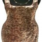Cache Sequin Encrusted Open Back Event Dress New S/M 4/6/8 Animal Print $158 NWT