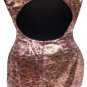 Cache Sequin Encrusted Open Back Event Dress New S/M 4/6/8 Animal Print $158 NWT