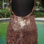 Cache Sequin Encrusted Open Back Event Dress New S/M 4/6/8 Animal Print $158 NWT