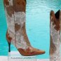 Donald Pliner Couture Hair Calf Leather Boot Shoe New 11 Laser Cut Lace $850 NIB