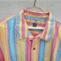 Tommy Bahama Rare Multi Color Stripe Signature Sport Casual Shirt Size XL LN EUC