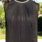 Cache Moc Neck Peek A Boo Accordion Top New Size S/M/L+ Black Event $118 NWT