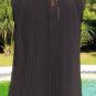 Cache Moc Neck Peek A Boo Accordion Top New Size S/M/L+ Black Event $118 NWT