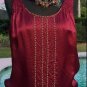 Cache Silk Lined Beads Studs Embellished Top New XS/S/M/L Banded Bottom $118 NWT