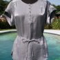 Cache Plunging Double V Neck Wrap Peek A Knit Top New Sz XS/S/M Stretch $118 NWT