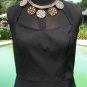 Cache Event Day Dress New Sz XL Unique Neck Work Cocktail Stretch LBD $188 NWT