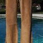 Cache Lined Camel Suede Leather Hand Crochet Insert Self-Belt Pant New $248 NWT