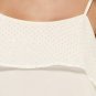Cache Cami Top XS/S Silver Dot Metal Sequin Lined Adjustable Straps $98 New NWT