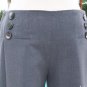 Cache Wide Leg Stretch Buttons Crop Self Belt Pant New 0/2/4/6/8/10 XS/S/M/L $98