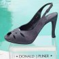 Donald Pliner Couture Gray Suede Leather Shoe New Peep Toe Platform $385 NIB