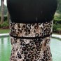 Cache Strapless Cami Tube Top New Size XS/S/M/L/XL Stretch Animal Print $88 NWT