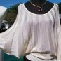 Cache Stretch Accordion Knit Design Adjust Banded Bottom Top New XS/S/M $118 NWT