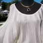 Cache Stretch Accordion Knit Design Adjust Banded Bottom Top New XS/S/M $118 NWT