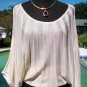 Cache Stretch Accordion Knit Design Adjust Banded Bottom Top New XS/S/M $118 NWT