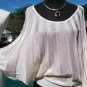 Cache Stretch Accordion Knit Design Adjust Banded Bottom Top New XS/S/M $118 NWT