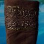 Donald Pliner Couture Stretch Suede Leather Boot Shoe New Scroll Work NIB $465