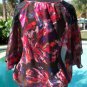 Cache Peasant Tunic Boho Lace Embellished Shoulders Top New Size S/M $118 NWT