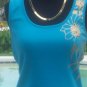 Cache Stretch Sequin Bead Metallic Teez Tee Top New Size S/M/L Embellished NWT