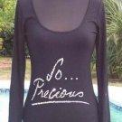 Cache So Precious In Rhinestones On Front Top New Size XS/S/M/L Stretch Tee $98 Cache So Precious In Rhinestones On Front Top New Size XS/S/M/L Stretch Tee $98