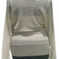 Cache Knit Metallic Peek A Boo Faux Wrap Top New XS/S/M/L+ Banded Bottom $98 NWT