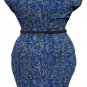 Cache Stretch Dress Lined Sz XS/S/M/L Removable Belt Reptile Print New $168 NWT