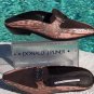 Donald Pliner Couture Ring Lizard Loafer Shoe New Suede Split Toe 5.5 $285 NIB