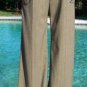 Cache Luxe Elaborate Embellished Lined Pant New Brown Oatmeal Metallic $228 NWT