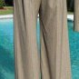 Cache Luxe Elaborate Embellished Lined Pant New Brown Oatmeal Metallic $228 NWT