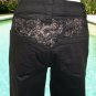Cache Metallic Tattoo Jean Pant New Size 0/2/4/6/8 XS/S Crop Stretch $98 NWT
