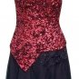 Cache Sequin Encrusted Halter Asymmetrical Bustier Top New Sz XS/S/M/L $138 NWT