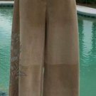 Donald Pliner Suede Leather Pant NWT Lined Sheer Cut Out Self Belt 4/6/8 $1050 Donald Pliner Suede Leather Pant NWT Lined Sheer Cut Out Self Belt 4/6/8 $1050