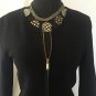 Cache Knit Front Zipper Top Jacket Sweater New Sz S Stretch $138 NWT Black