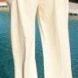 Cambio Modern Classics Off White Cord Pant New Sz 4/6 S Stretch Side Zipper $195