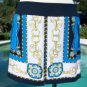 Cache Status Top Jacket New XS/S Status Print Drawstring Bottom Zipper $128 NWT