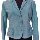 Donald Pliner Suede Leather Jacket Coat Top New XS/S Lined Embelished Shoe $1250