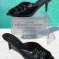 Donald Pliner HELLI Mesh Elastic Leather Slide Shoe NIB Buckle Detail 6.5 $225