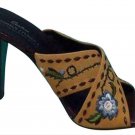 Donald Pliner Couture Leather Shoe New Criss Cross Sandal Embroidery 9.5 10 $265 Donald Pliner Couture Leather Shoe New Criss Cross Sandal Embroidery 9.5 10 $265
