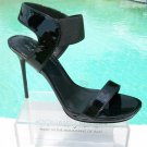 Donald Pliner Black Patent Leather Elastic Ankle Cuff Sandal Shoe New $245 NIB Donald Pliner Black Patent Leather Elastic Ankle Cuff Sandal Shoe New $245 NIB