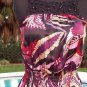 Cache Silk Crochet Bead Straps Chest and Back Top NWT XS/S/M/L Gather Waist $118