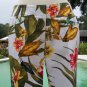 Cache Textured Crop Pant New Exotic Tropical Stretch New Size 0/2/4 XS/S $98 NWT