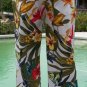 Cache Textured Crop Pant New Exotic Tropical Stretch New Size 0/2/4 XS/S $98 NWT