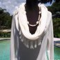 Cache Peek A Boo Knit Top Sz L/XL Over Size Collar Tunic Stretch New $118 NWT